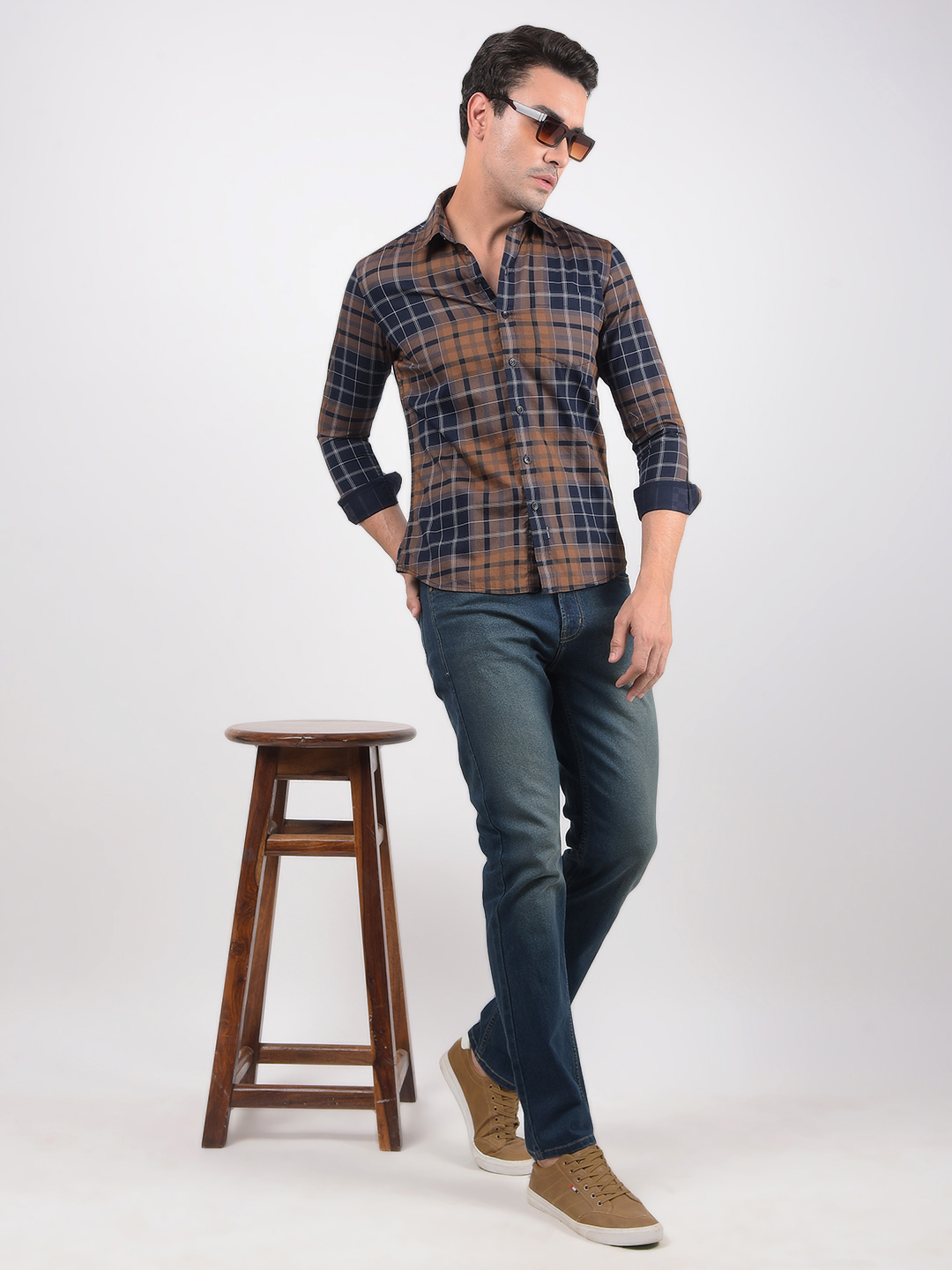 Numero Uno Men Solid Dark Blue Jeans